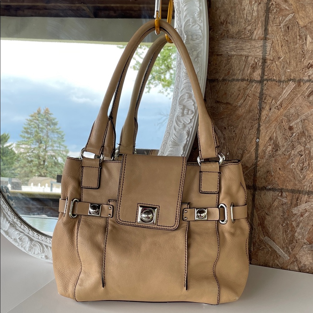 Banana Republic Tan Leather Shoulder Bag